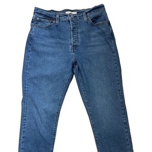 Levis Jeans Womens Wedgie Straight Button Fly High Rise Denim W 32 L 28